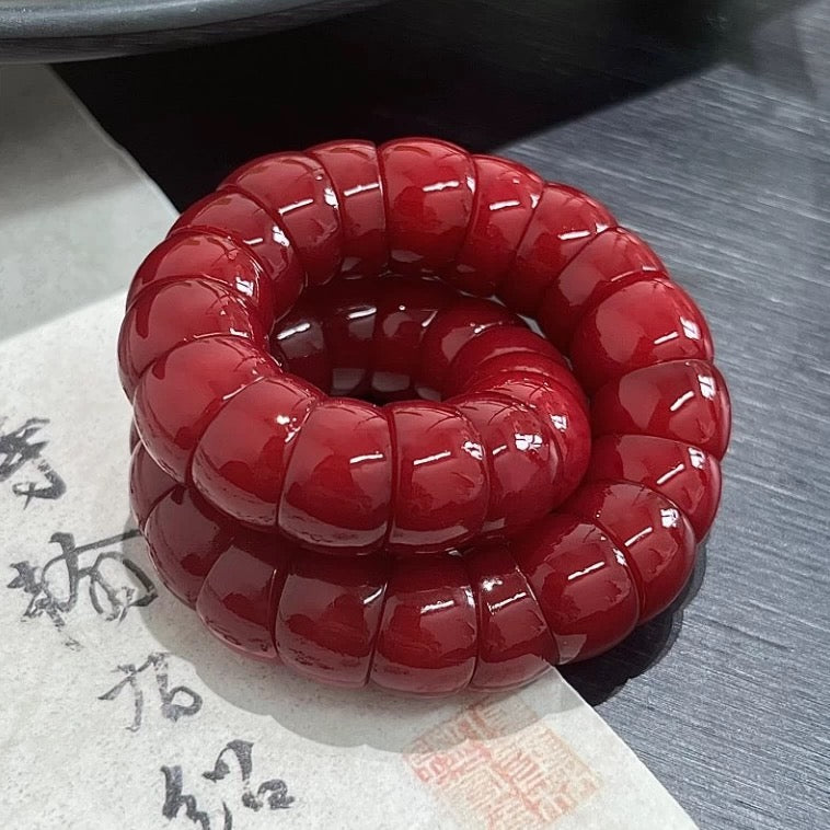 Cherry Bodhi Chunky Bead Bracelet