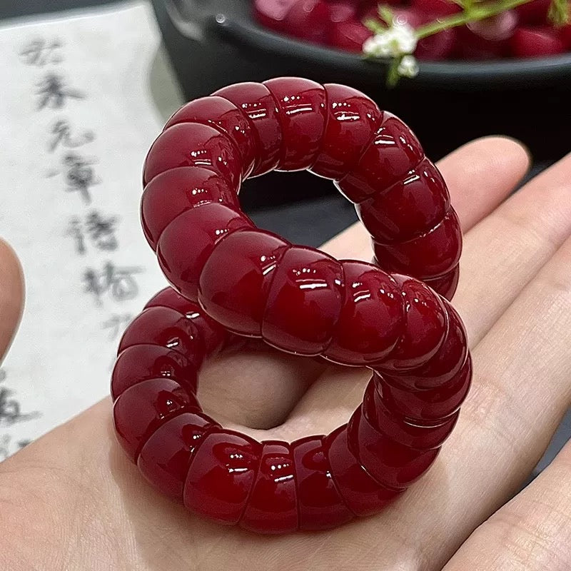 Cherry Bodhi Chunky Bead Bracelet