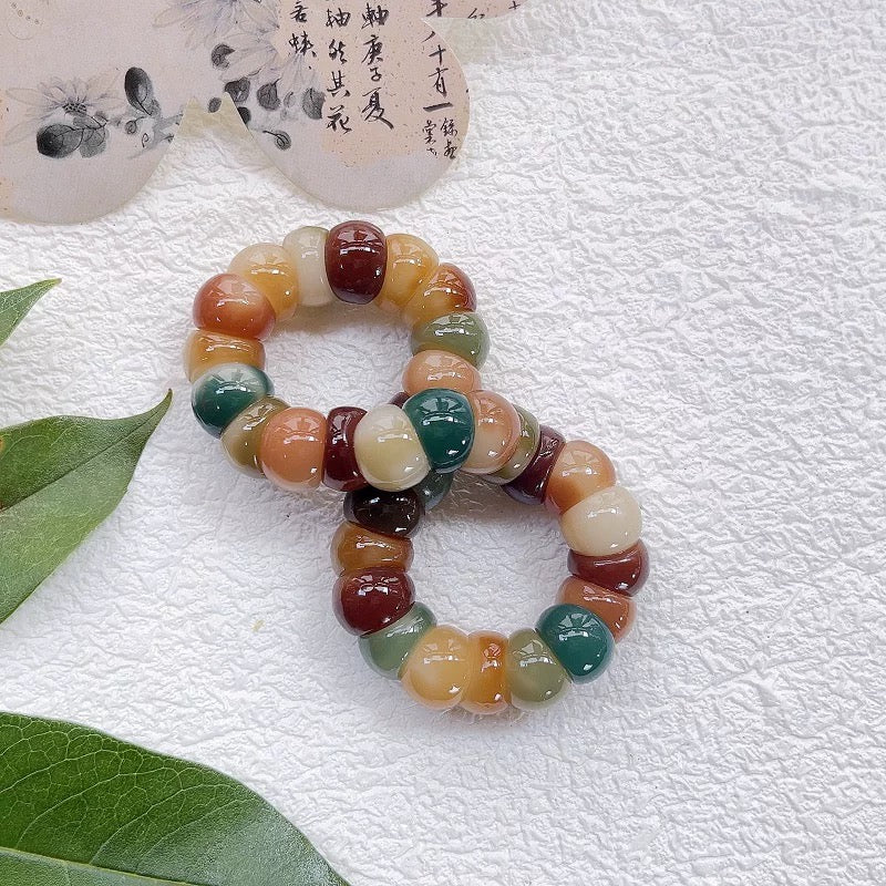 Colorful Glass Clove Bodhi Bracelet