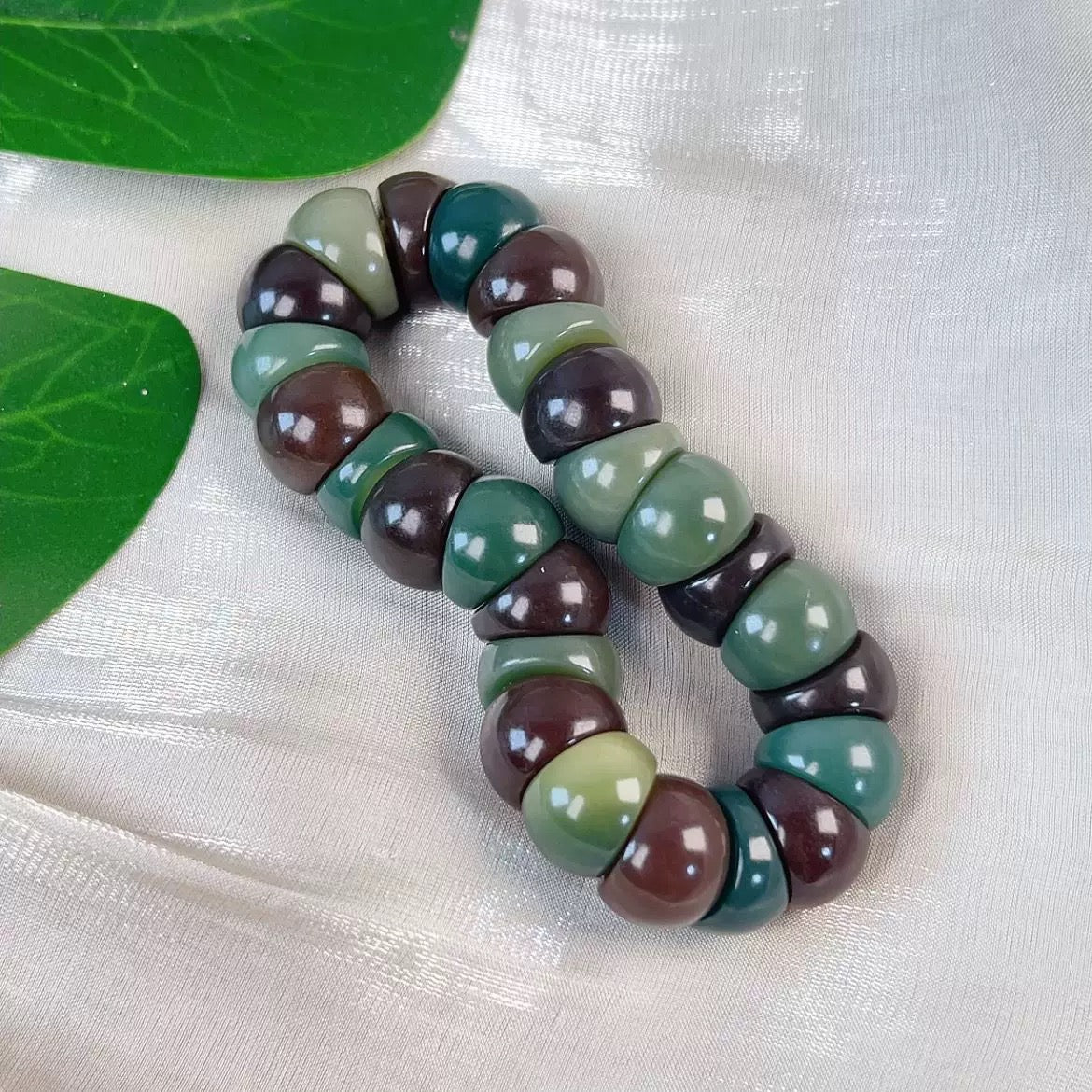 Matcha Red Bean Clove Bodhi Bracelet